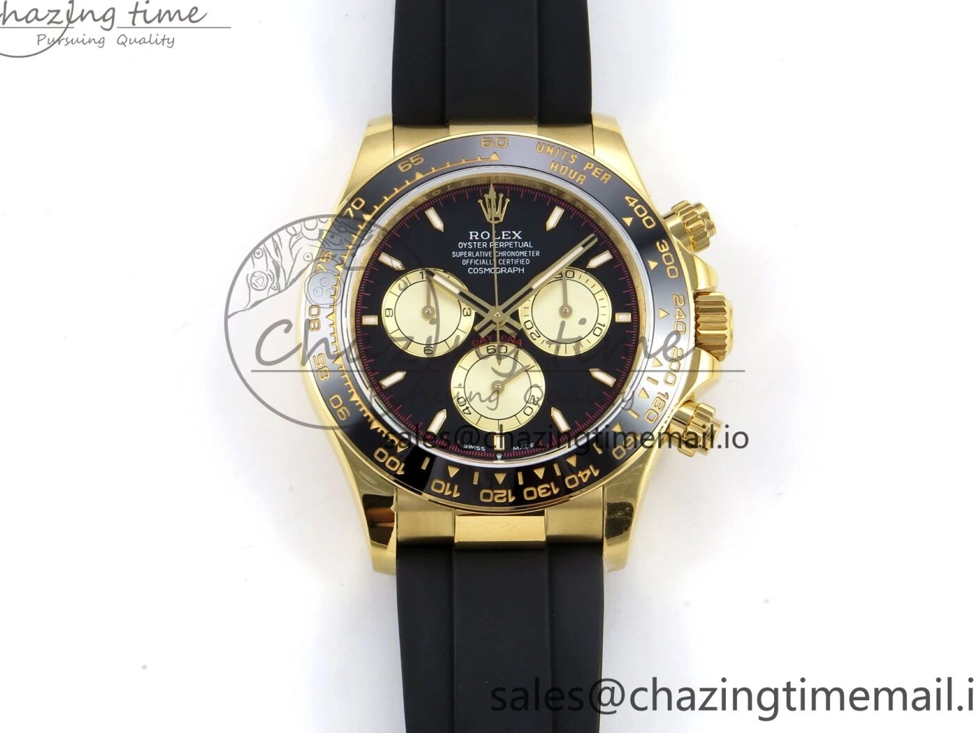 MiroTime 0414 Bold Daytona 126518 QF 1:1 Best Edition Black YG Dial on Oysterflex Strap SH4131 V6（Gain Weight） 1198